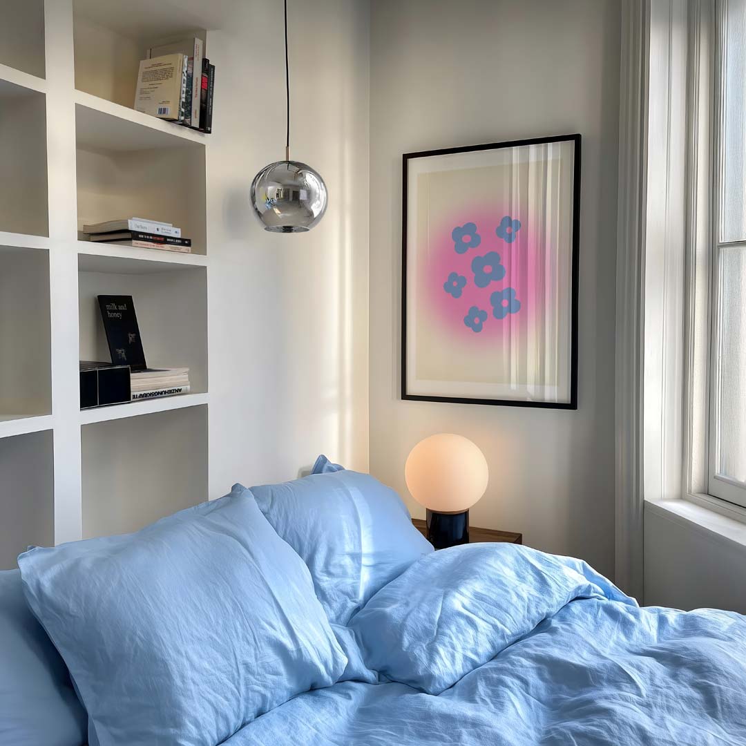 Bloemenmagie – staande moderne wanddecoratie van WallArtistic