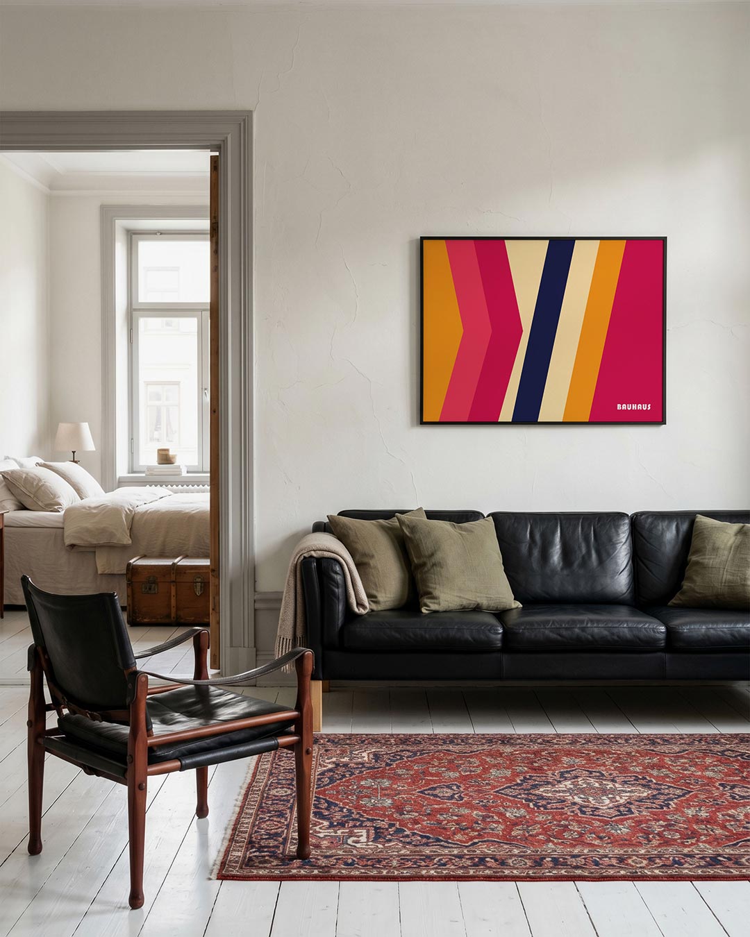 Vorm en kleur – geometrische Bauhaus poster in liggend formaat