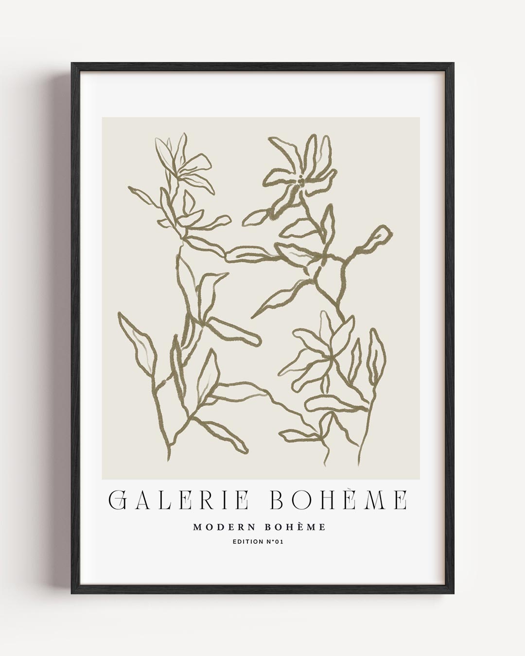 Moderne Boho Bloemen – boheme portret poster als wanddecoratie