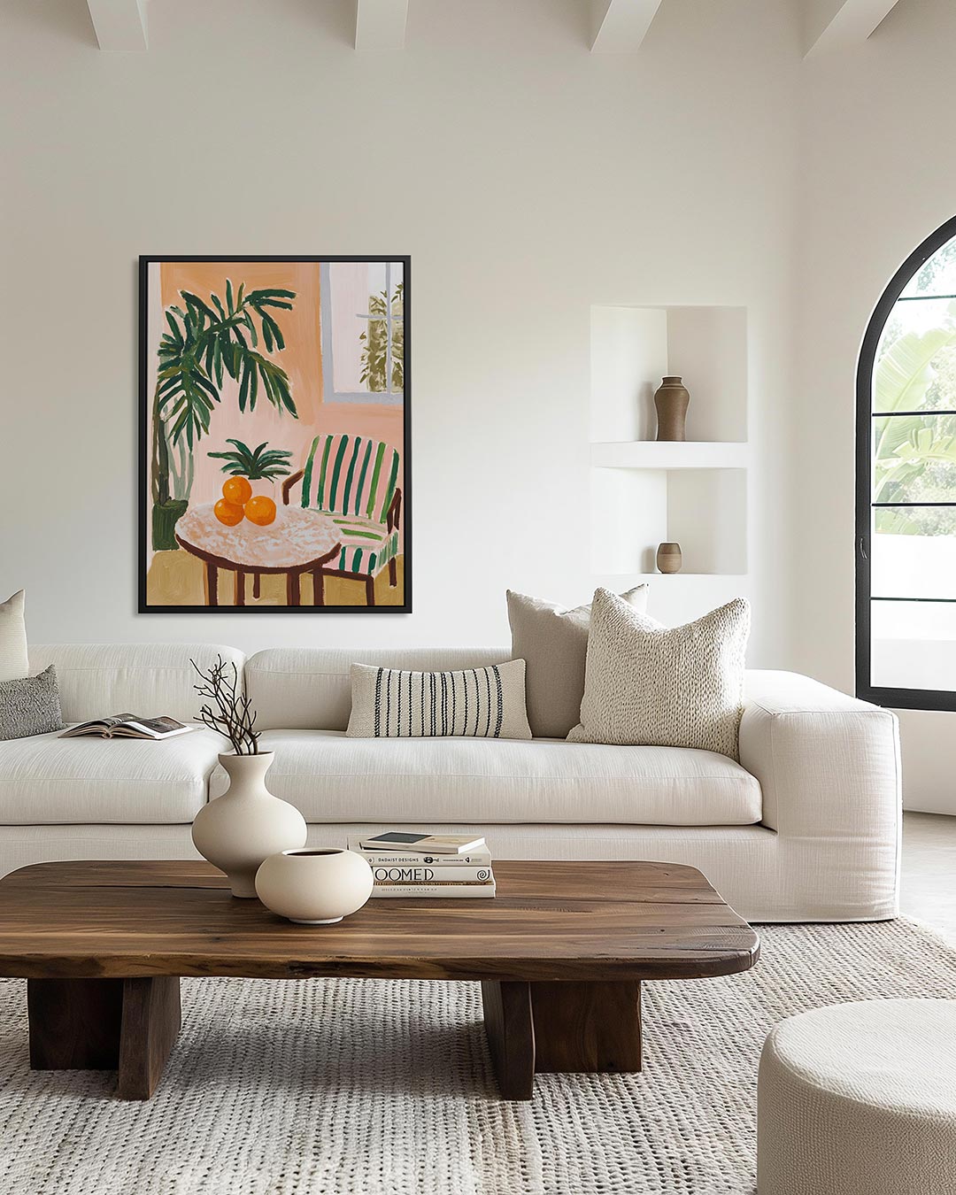 Interieur met planten – staand wanddecoratie kunstwerk