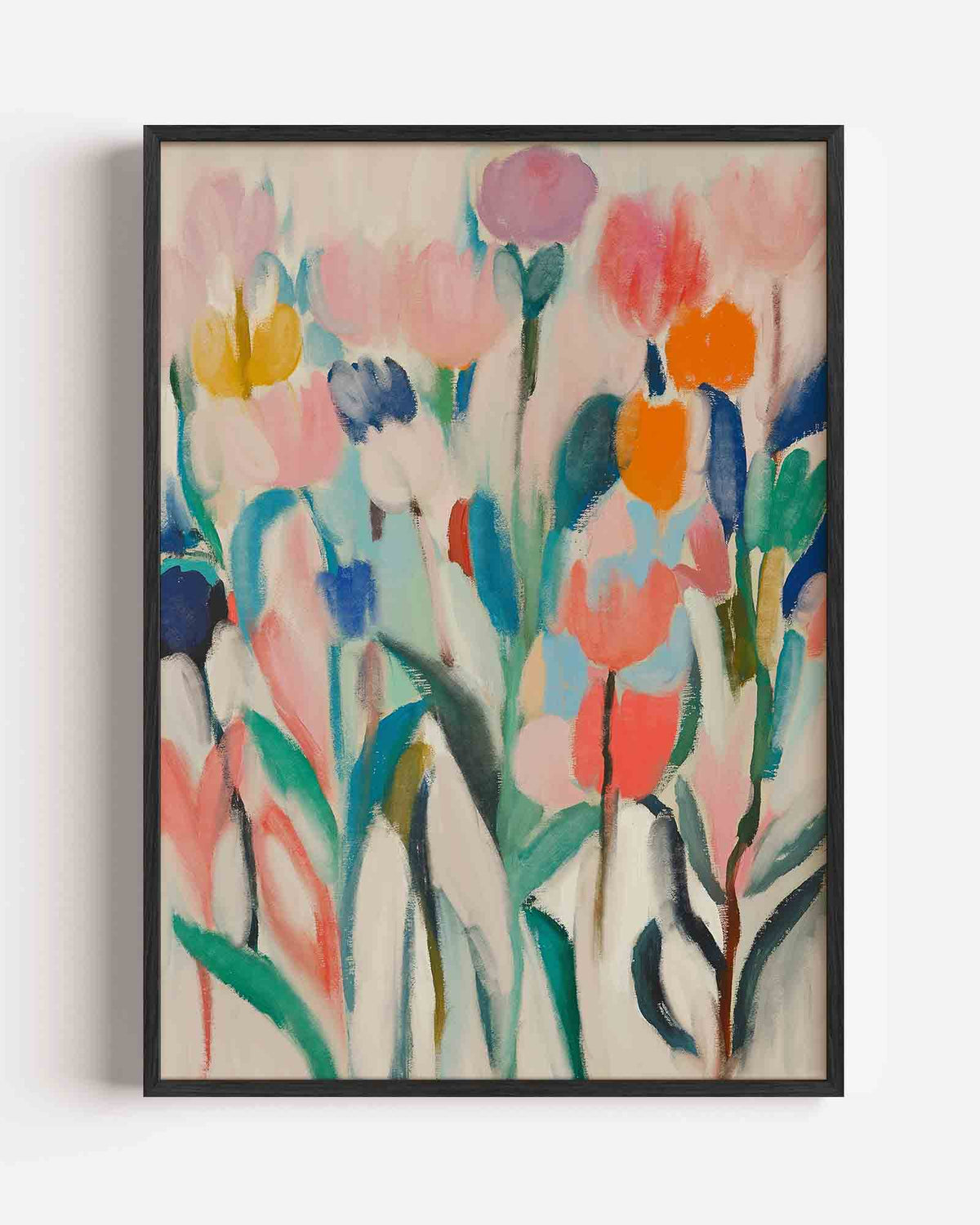 Bloemen in zachte tinten – bloemen portret poster als wanddecoratie