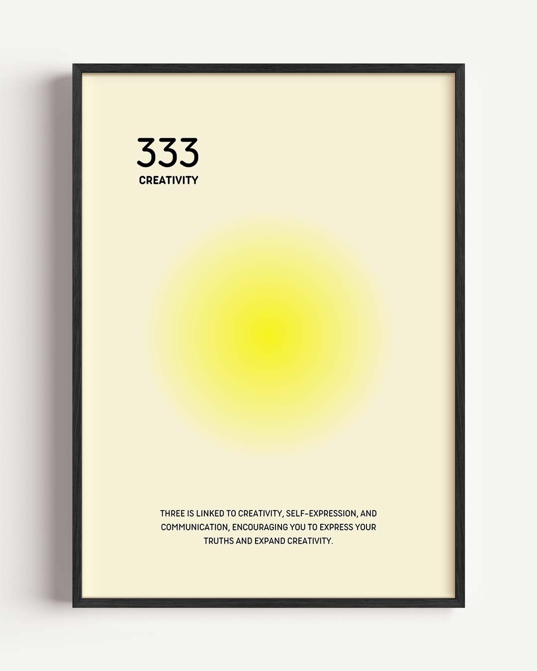 Inspiratieposter Creativiteit 333 – mindful portret poster als wanddecoratie