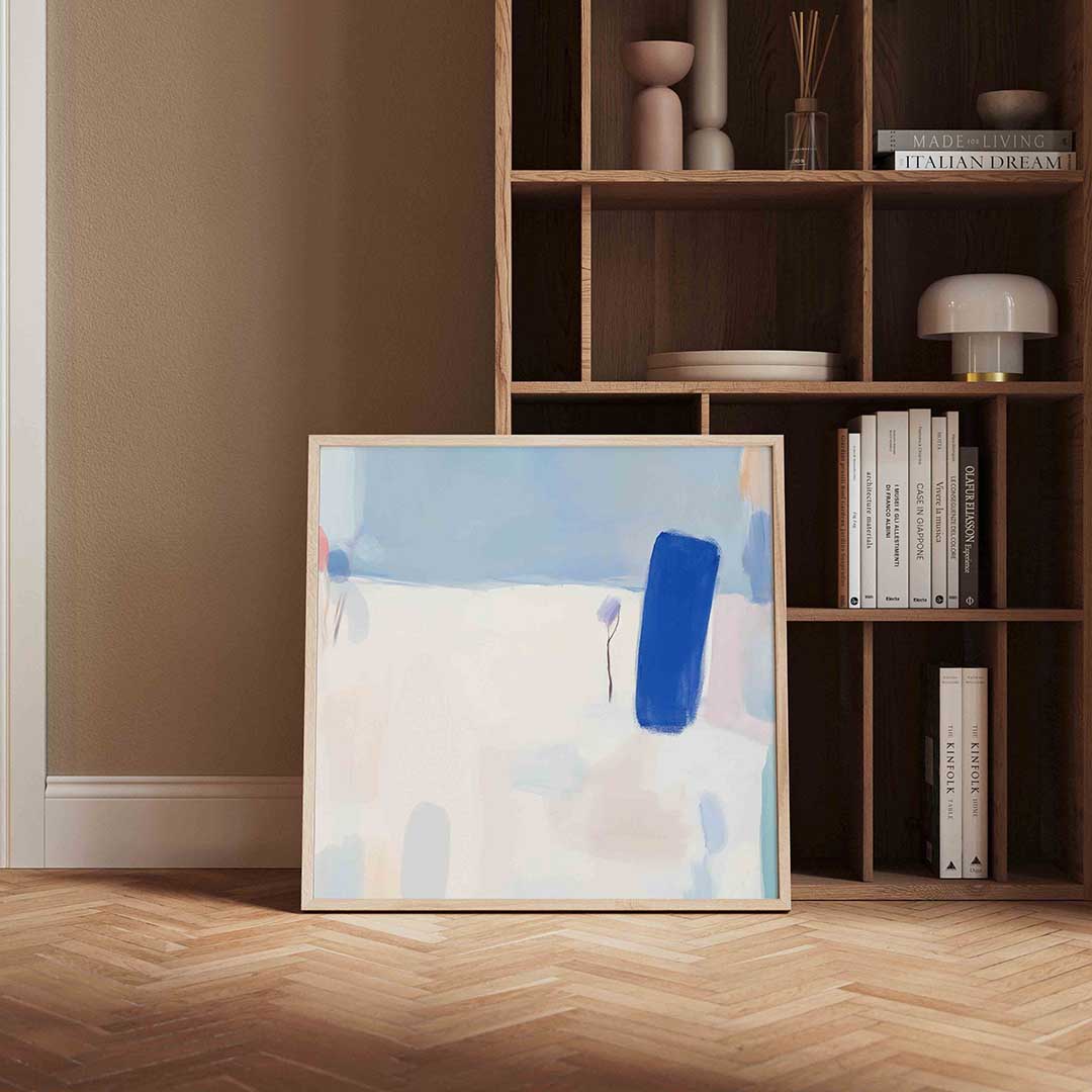 Abstracte vormen – vierkante wanddecoratie met kleur en vorm van WallArtistic