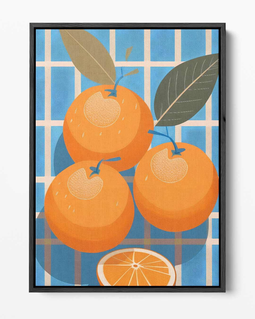 Fruitige Oranjes – portret kunstwerk als wanddecoratie