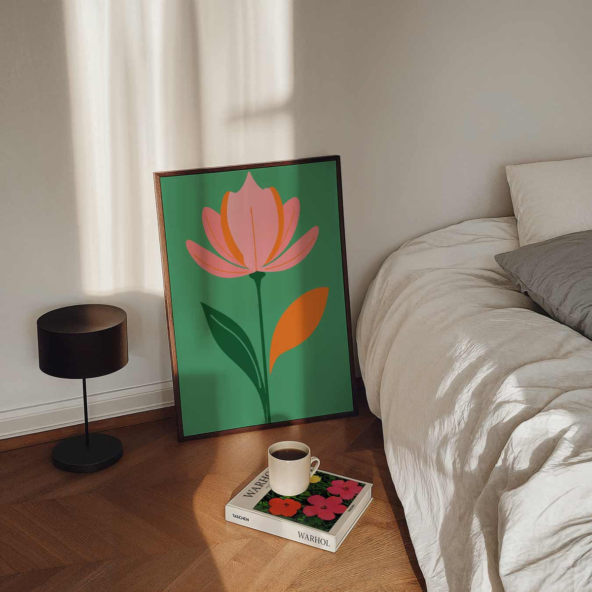 Fleurige Bloemenposter – staande bloemen wanddecoratie van WallArtistic