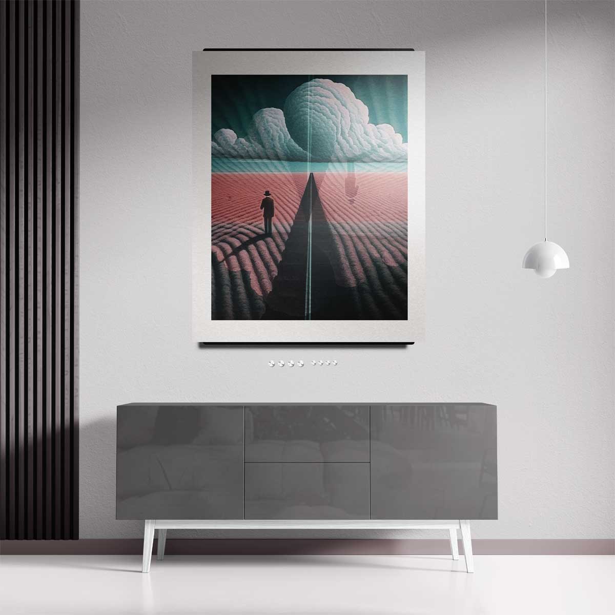 Dromerige Horizon – staand kunstwerk voor modern interieur