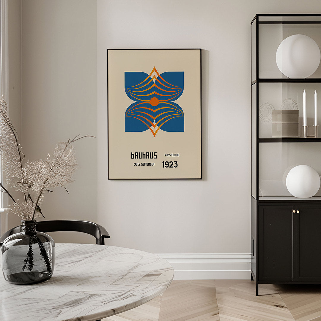 Abstracte – geometrische Bauhaus poster in staand formaat