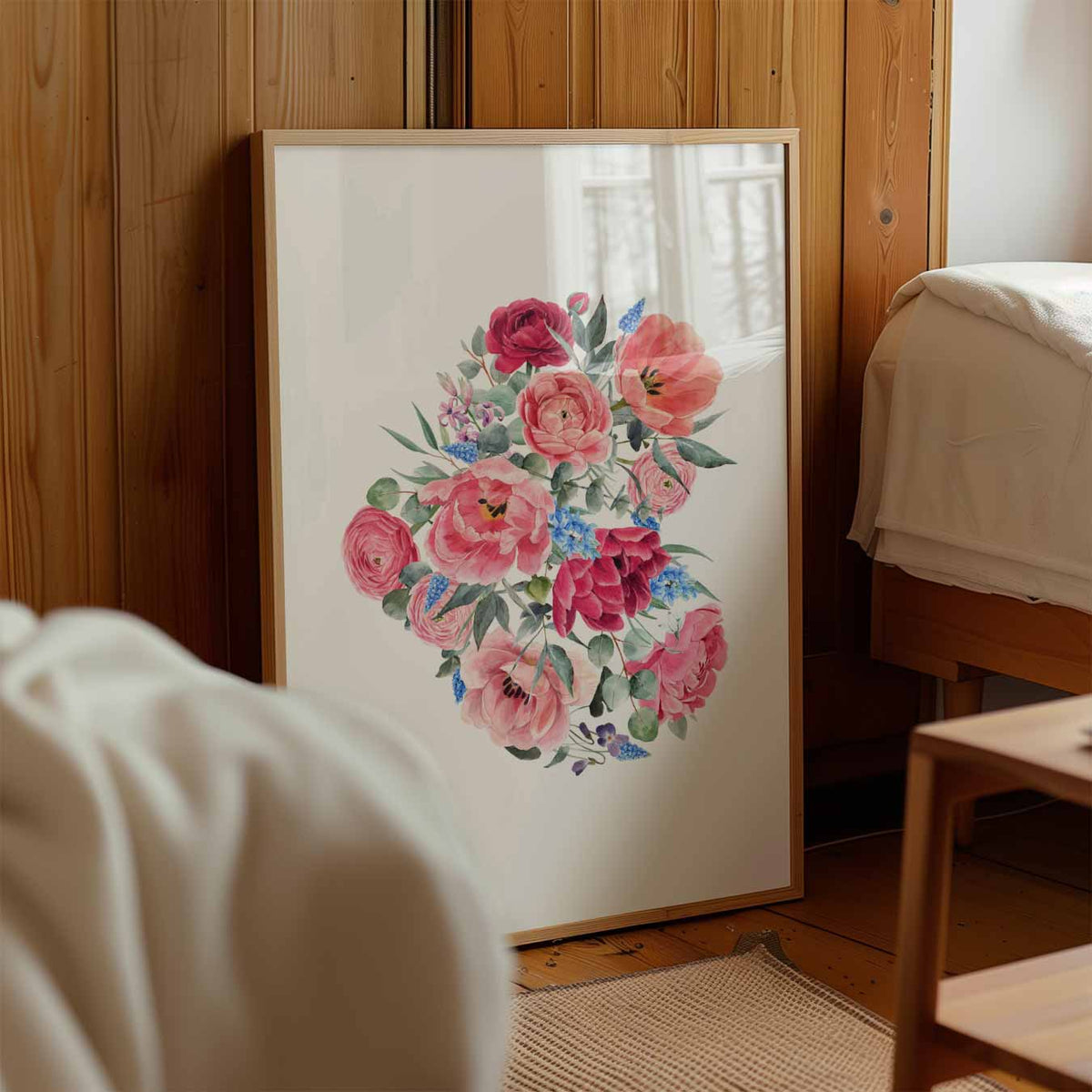 Bloemenpracht Wanddecoratie – staande muurposter voor de kinderkamer