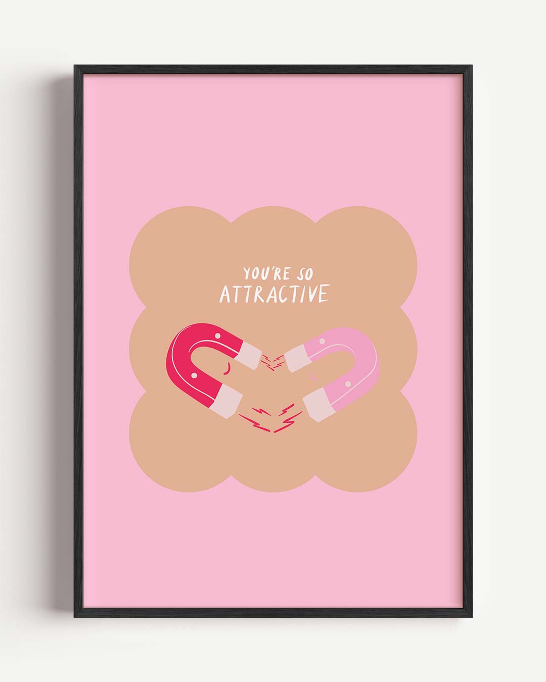 Magneetliefde – zomer portret poster als wanddecoratie