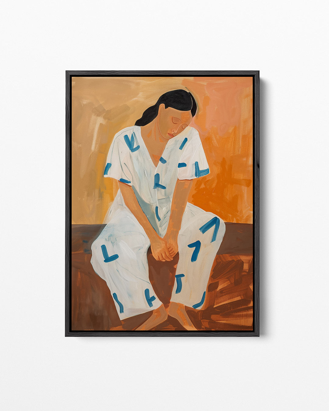 Vrouw in rust – staand wanddecoratie kunstwerk