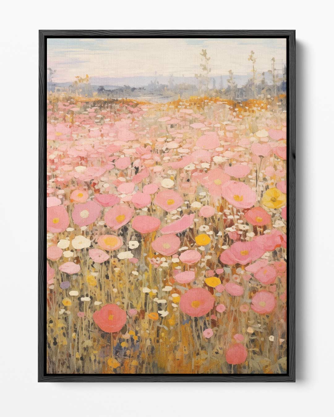Zomerse Bloemenpracht – portret kunstwerk als wanddecoratie
