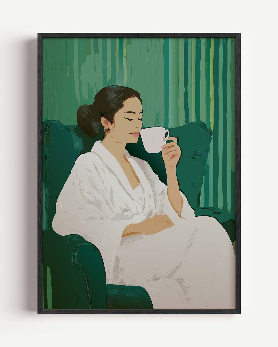 Ontspannende Momenten in Stijl – zomer portret poster als wanddecoratie