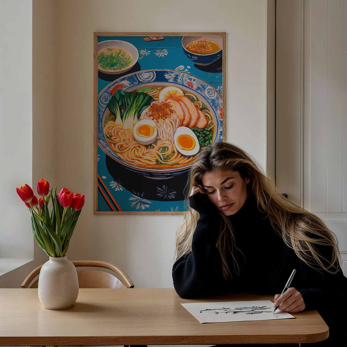 Ramen Delight – keuken portret poster, afbeelding 7