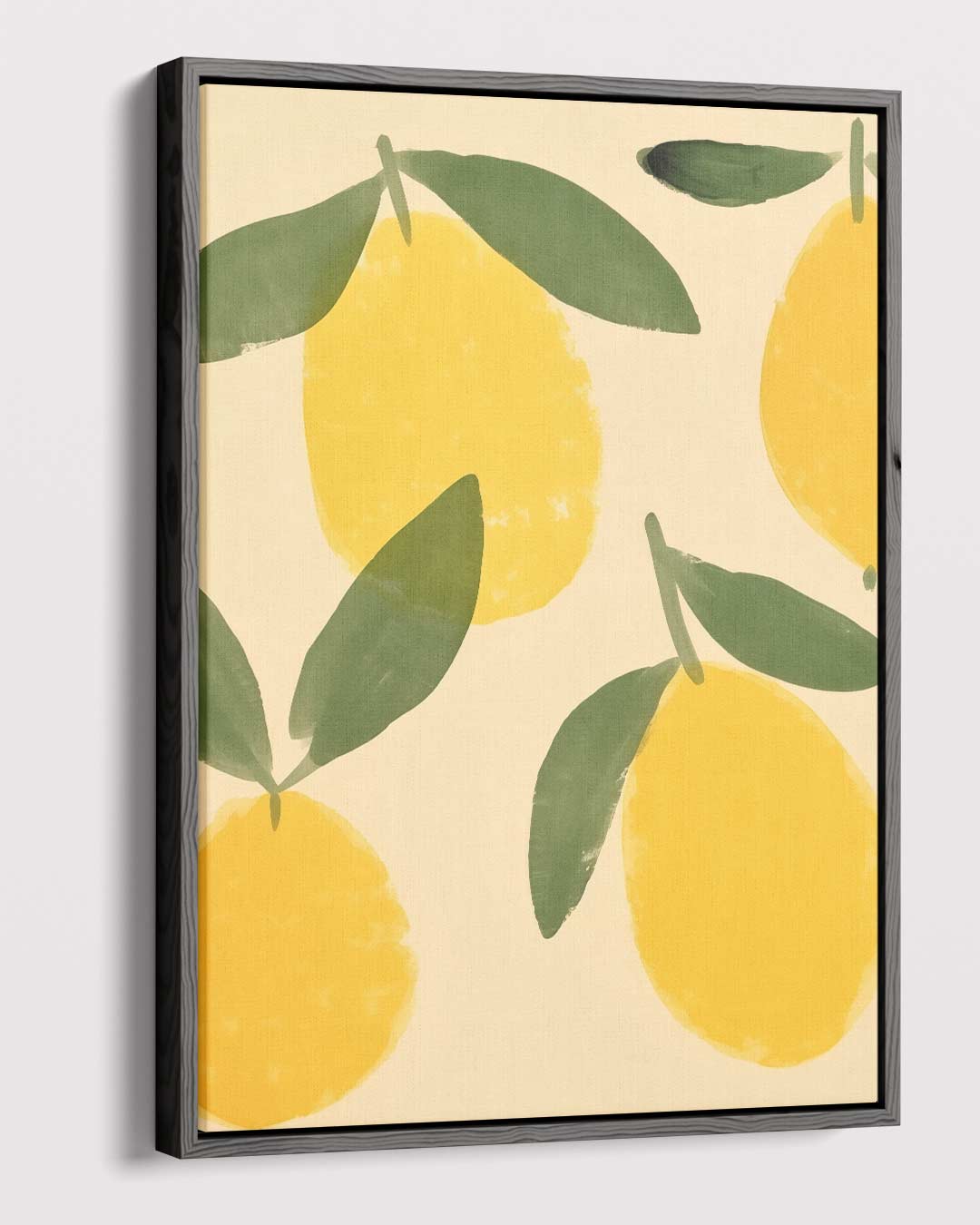 Zonnige Citroenfantasie – dibond kunstwerk als wanddecoratie