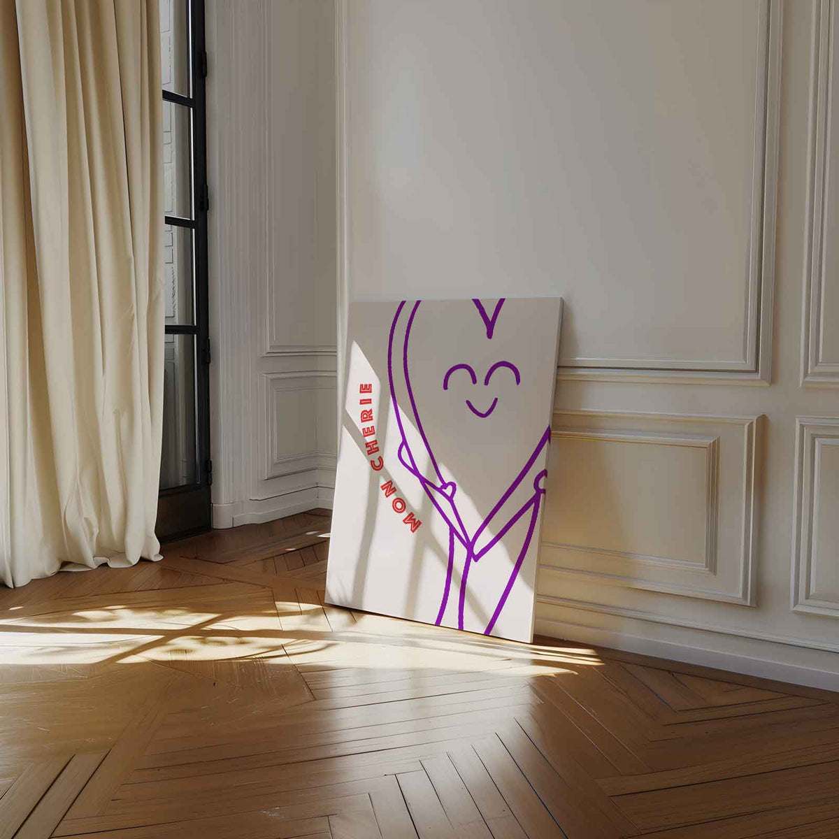 Mon Chérie – staand kunstwerk voor modern interieur