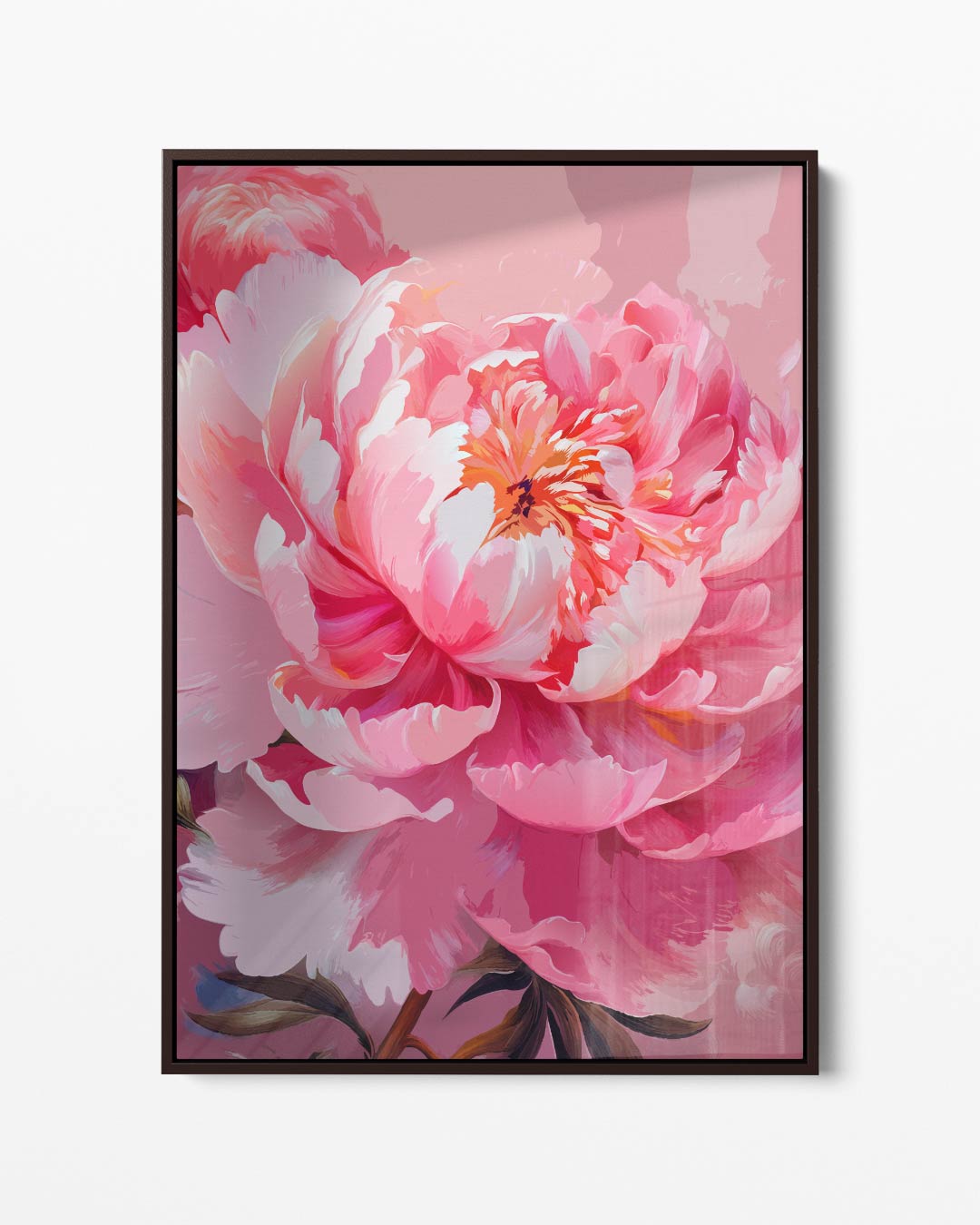 Bloeischoonheid in Roze – portret kunstwerk als wanddecoratie