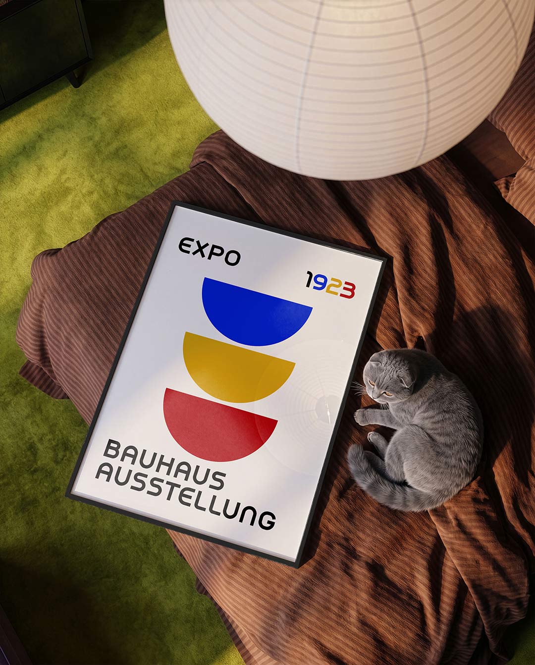 Vorm en kleur – moderne Bauhaus wandkunst als poster