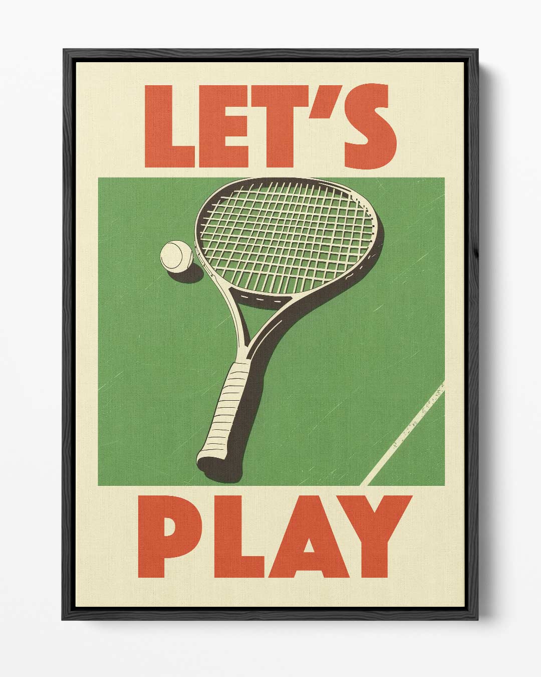 Speelplezier Tennis – portret kunstwerk als wanddecoratie