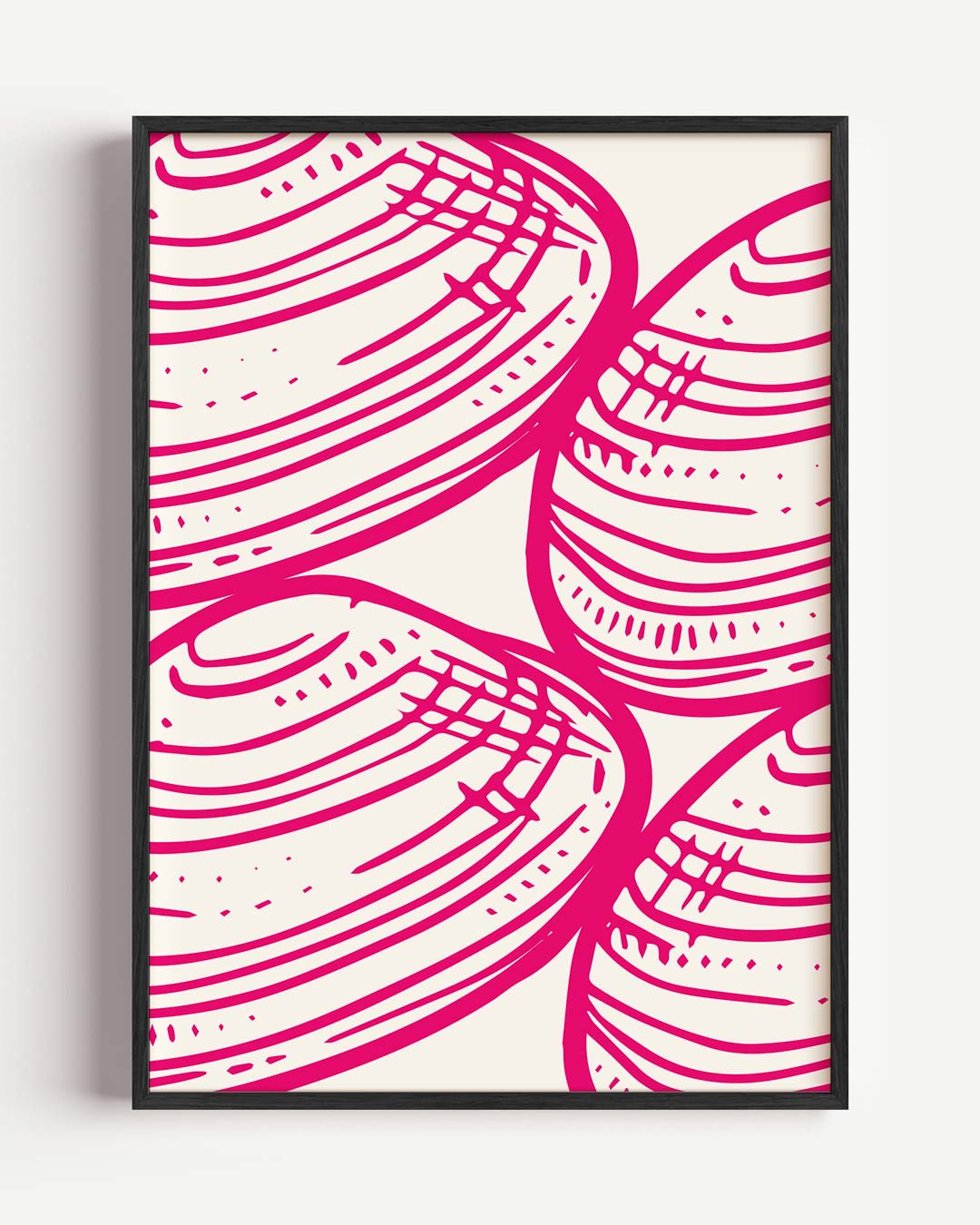 Trendy Schelpenprint – zeedieren portret poster als wanddecoratie
