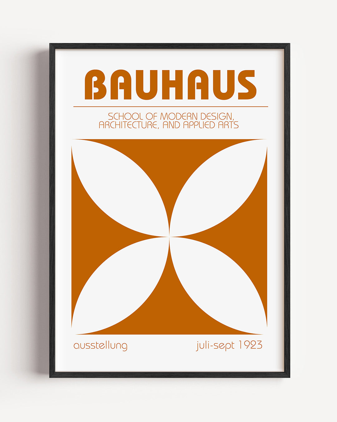 Vormen en vlakken – staande Bauhaus poster als wanddecoratie