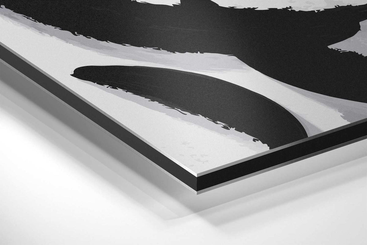 Dans van Zwart en Wit – canvas kunstwerk als wanddecoratie
