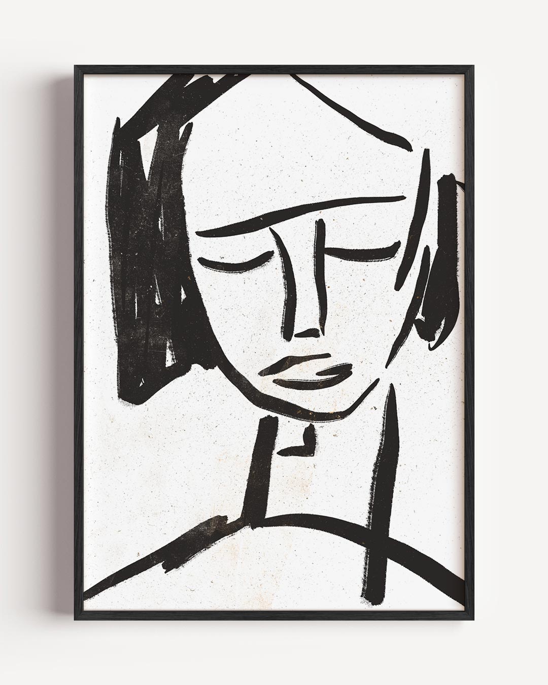 Abstracte Vrouwelijke Lijntekening – vrouwelijk portret poster als wanddecoratie