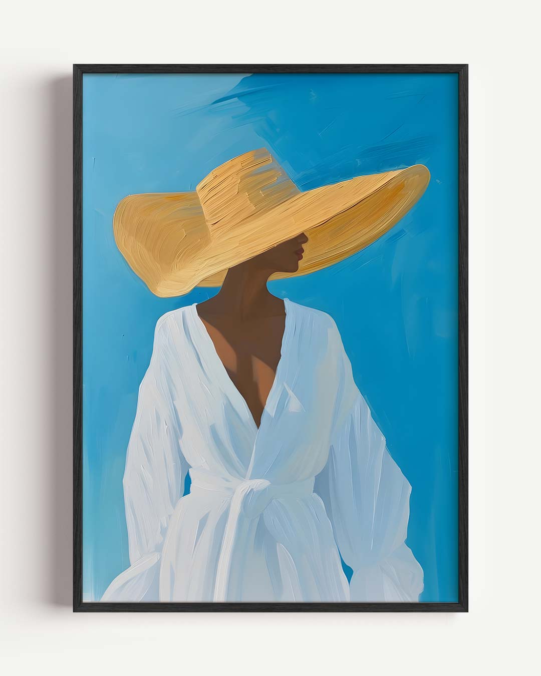 Stijlvolle Zomer Elegantie – Popart en Streetart portret poster als wanddecoratie