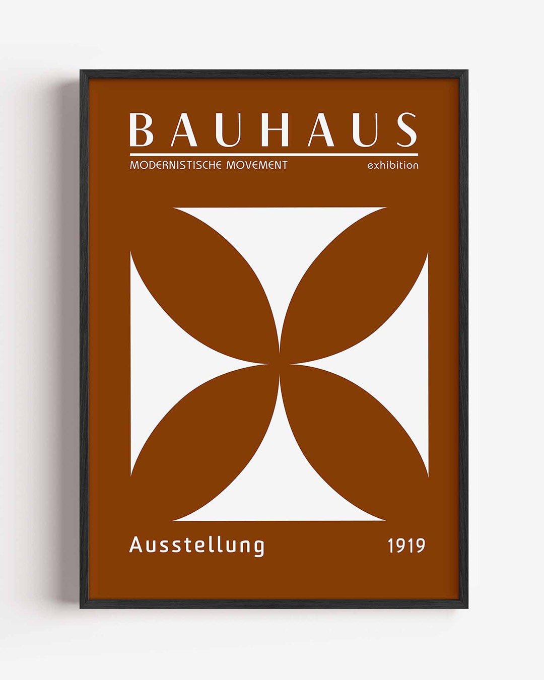 Vorm en balans – staande Bauhaus poster als wanddecoratie