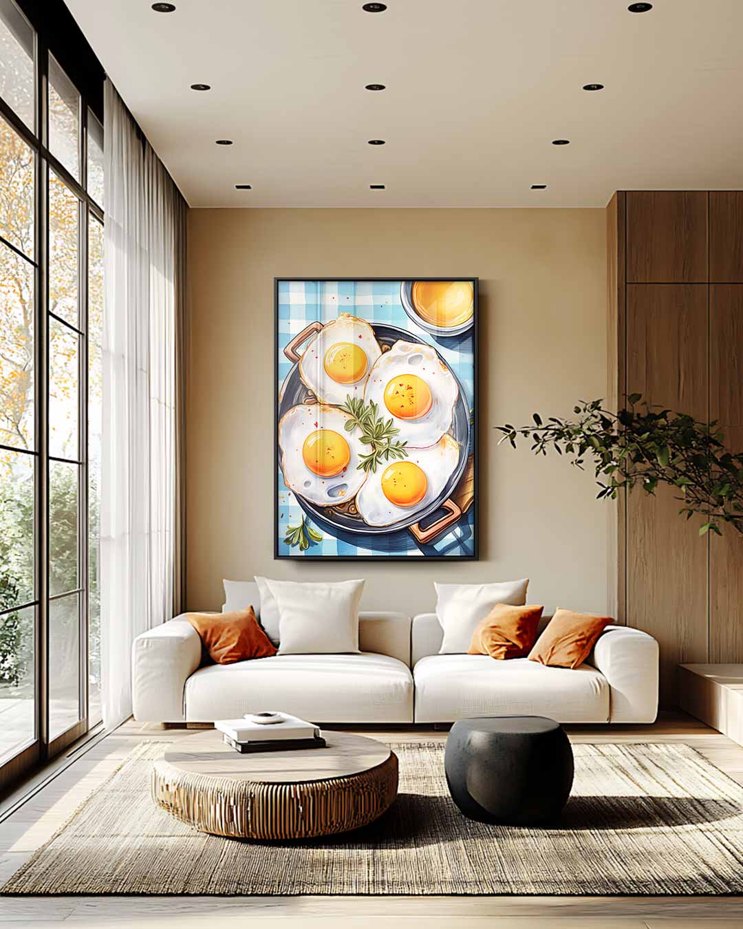 Kunstzinnige Ochtend Rust – plexiglas wanddecoratie in portret formaat