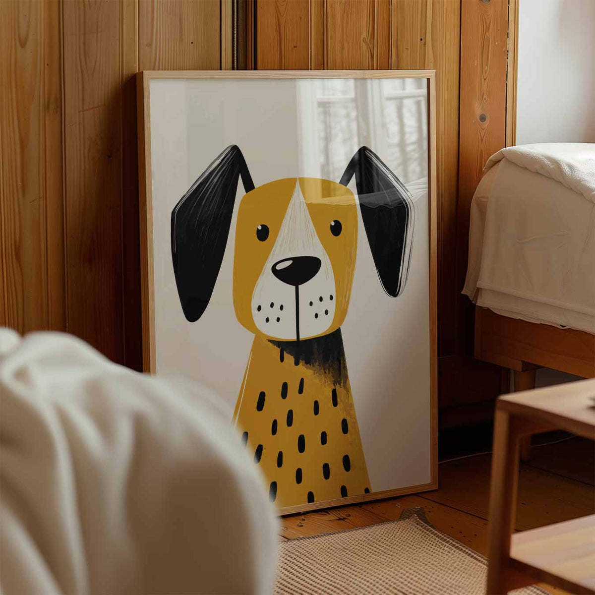 Schattige Hond Illustratie – kinderposter in staand formaat