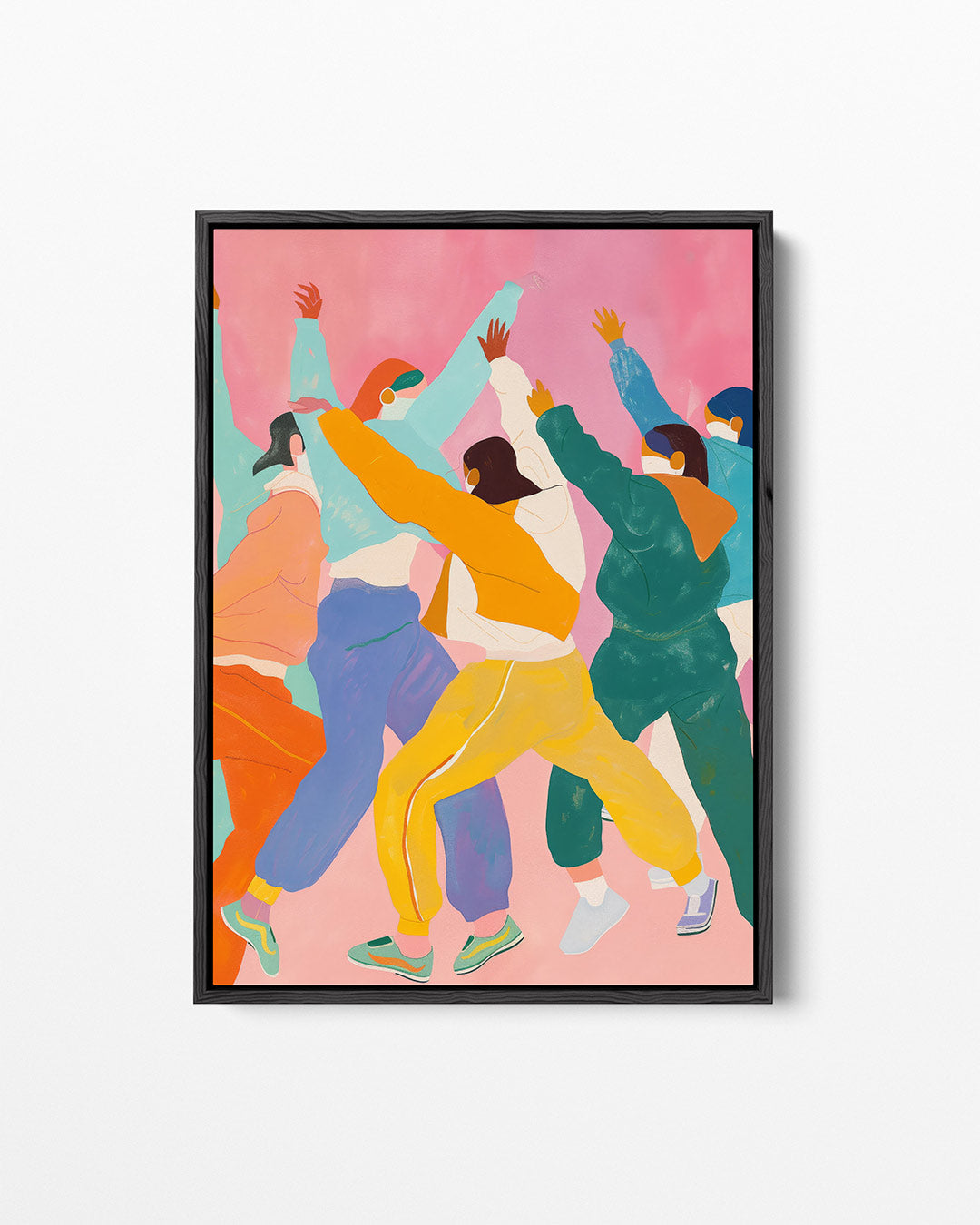 Dansende figuren – staand wanddecoratie kunstwerk