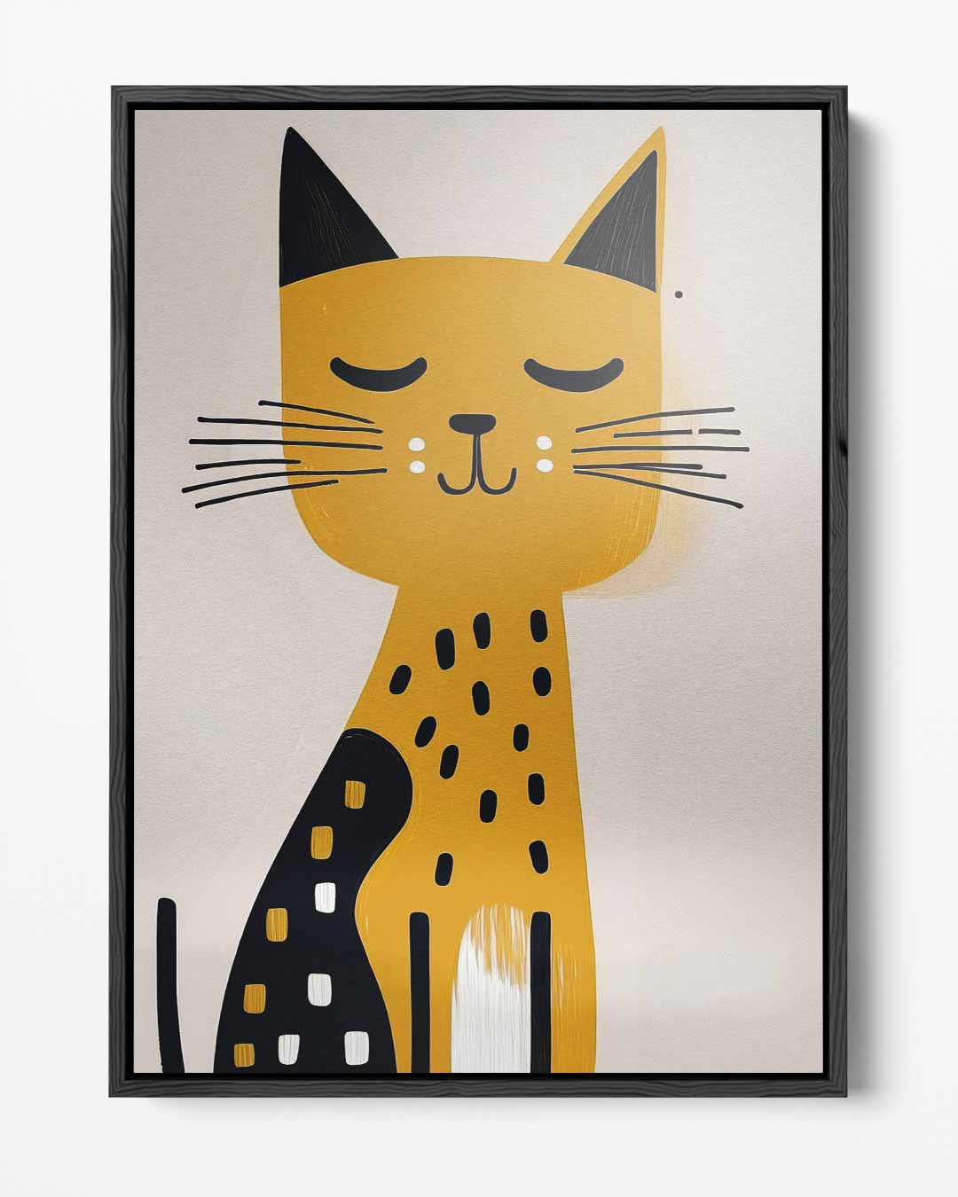 Slapende Kat Kunstprint – portret kunstwerk als wanddecoratie