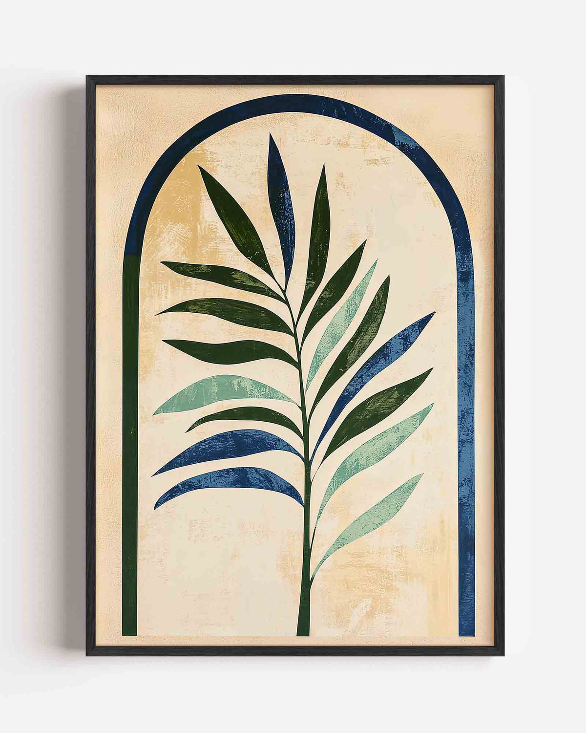 Blad in boogvorm – jungle portret poster als wanddecoratie