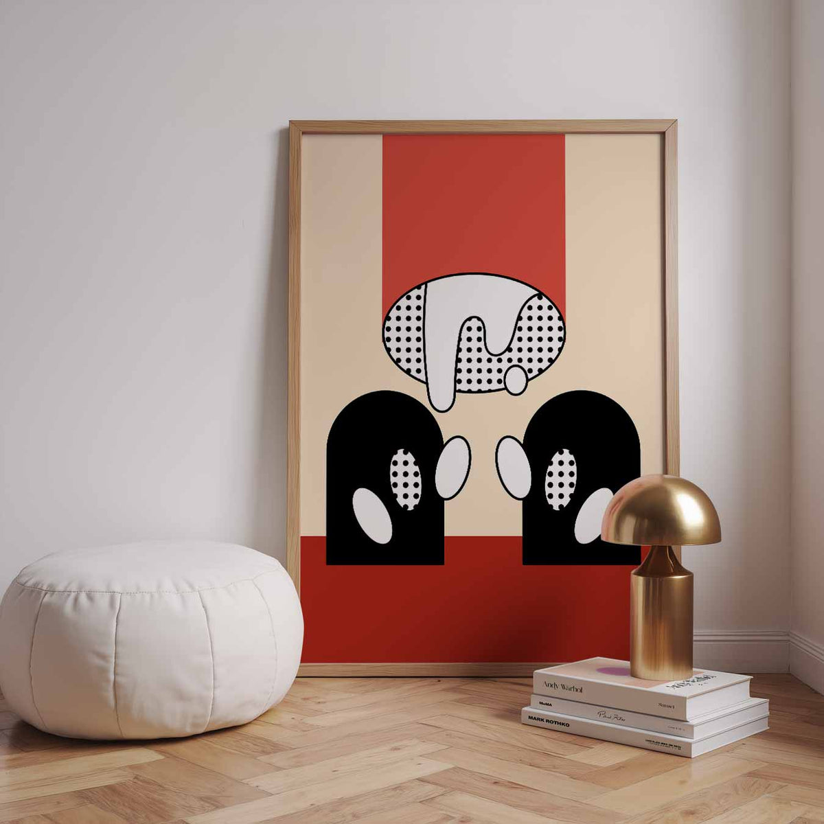 Moderne Kunst Pop Art – staande kleurrijke abstracte wanddecoratie van WallArtistic