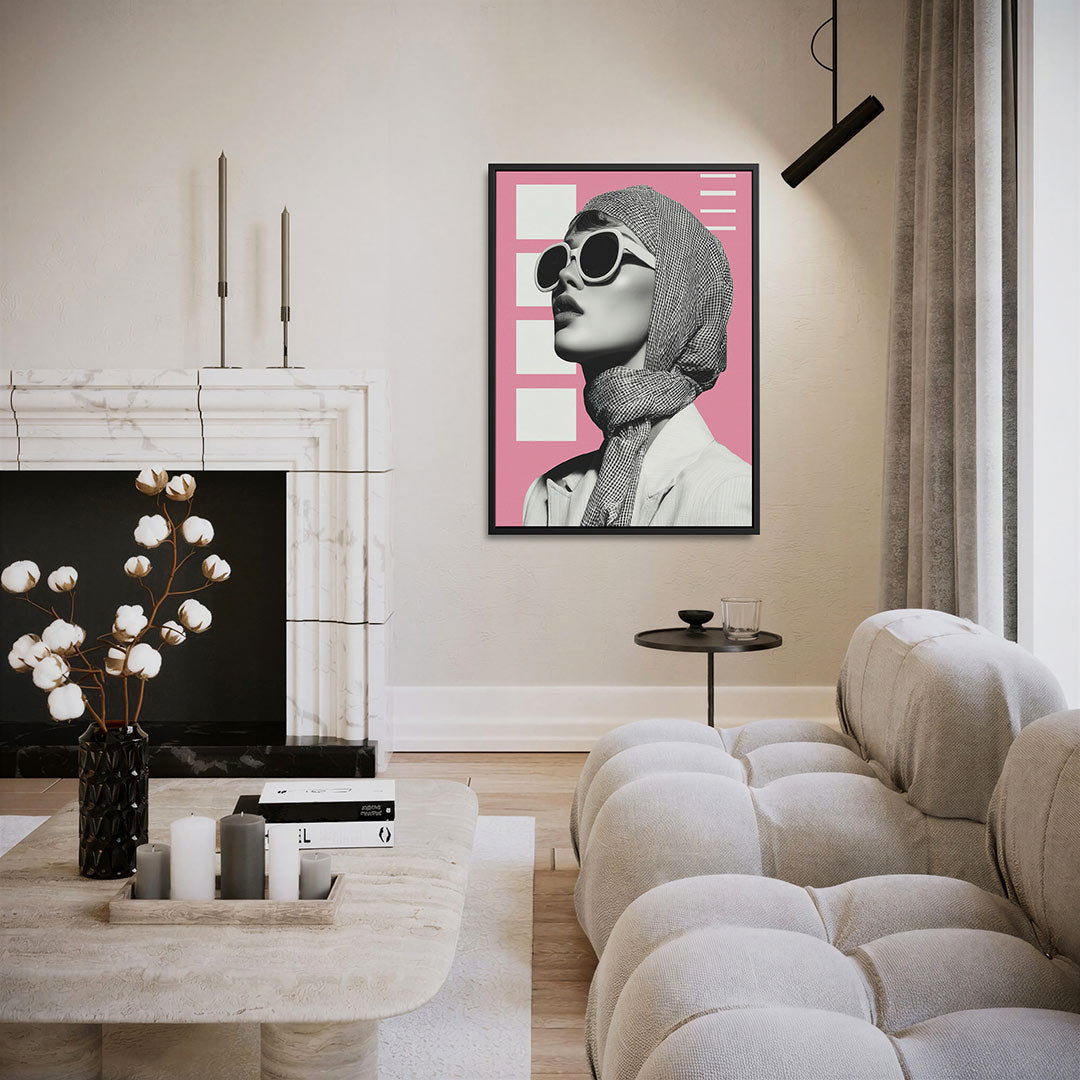 Vrouw portret – staand wanddecoratie kunstwerk