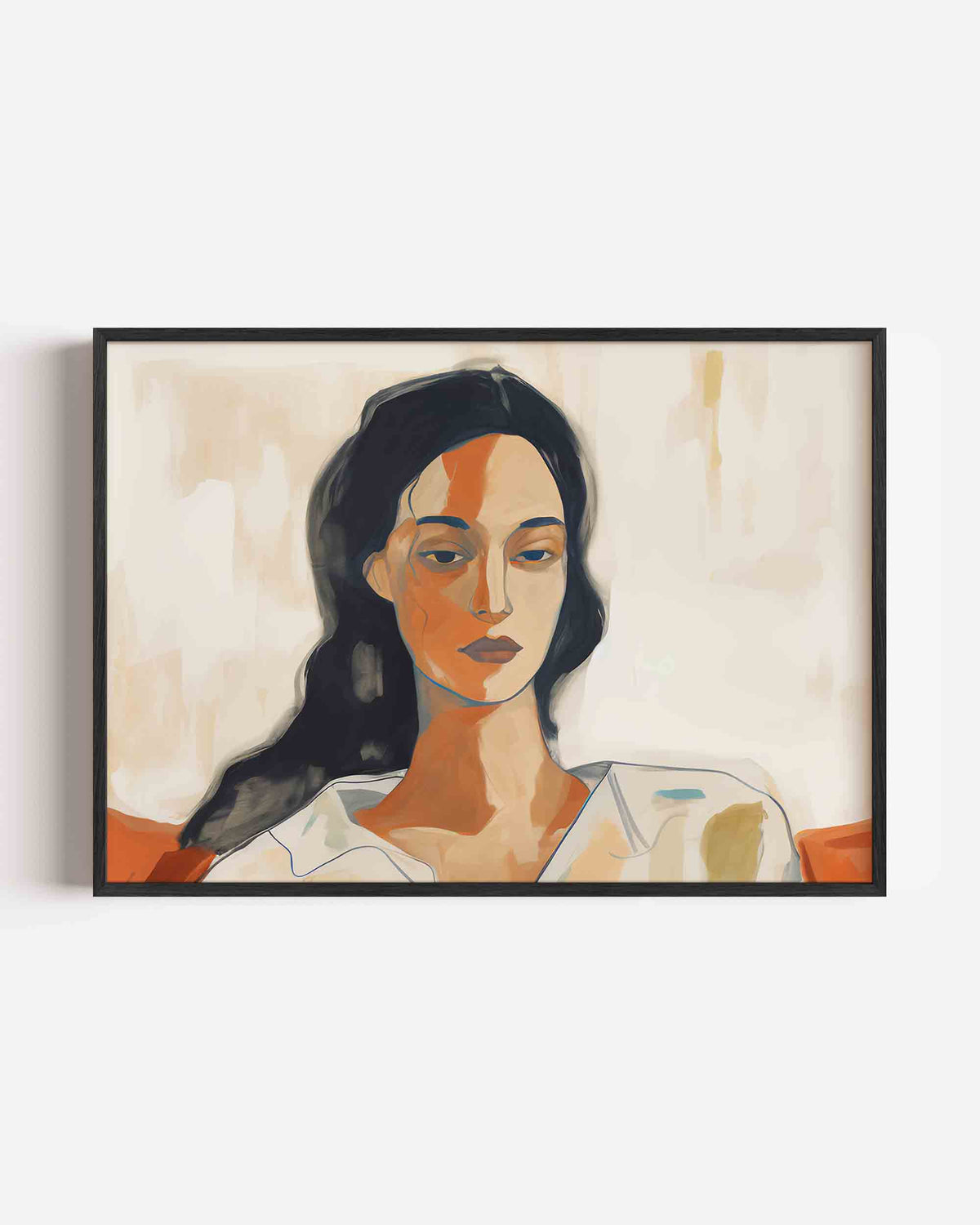 Vrouwelijk portret – vrouwelijk portret als landscape poster