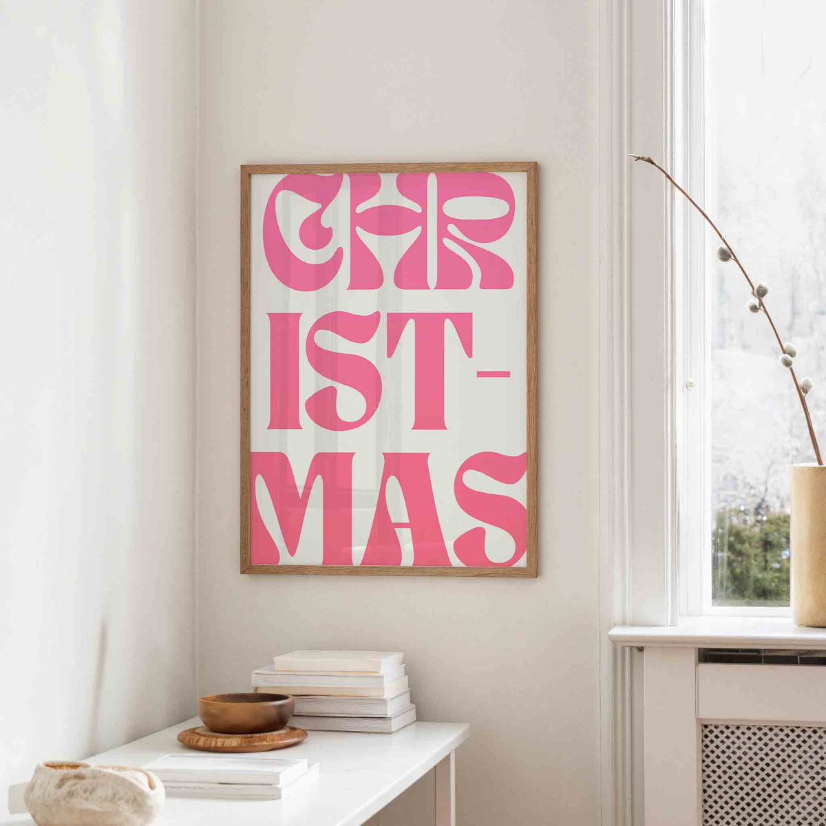 Christmas typografie – staande kerst wanddecoratie van WallArtistic