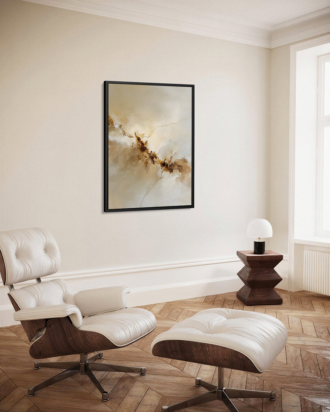 Organische lijnen – decoratief kunstwerk voor aan de muur