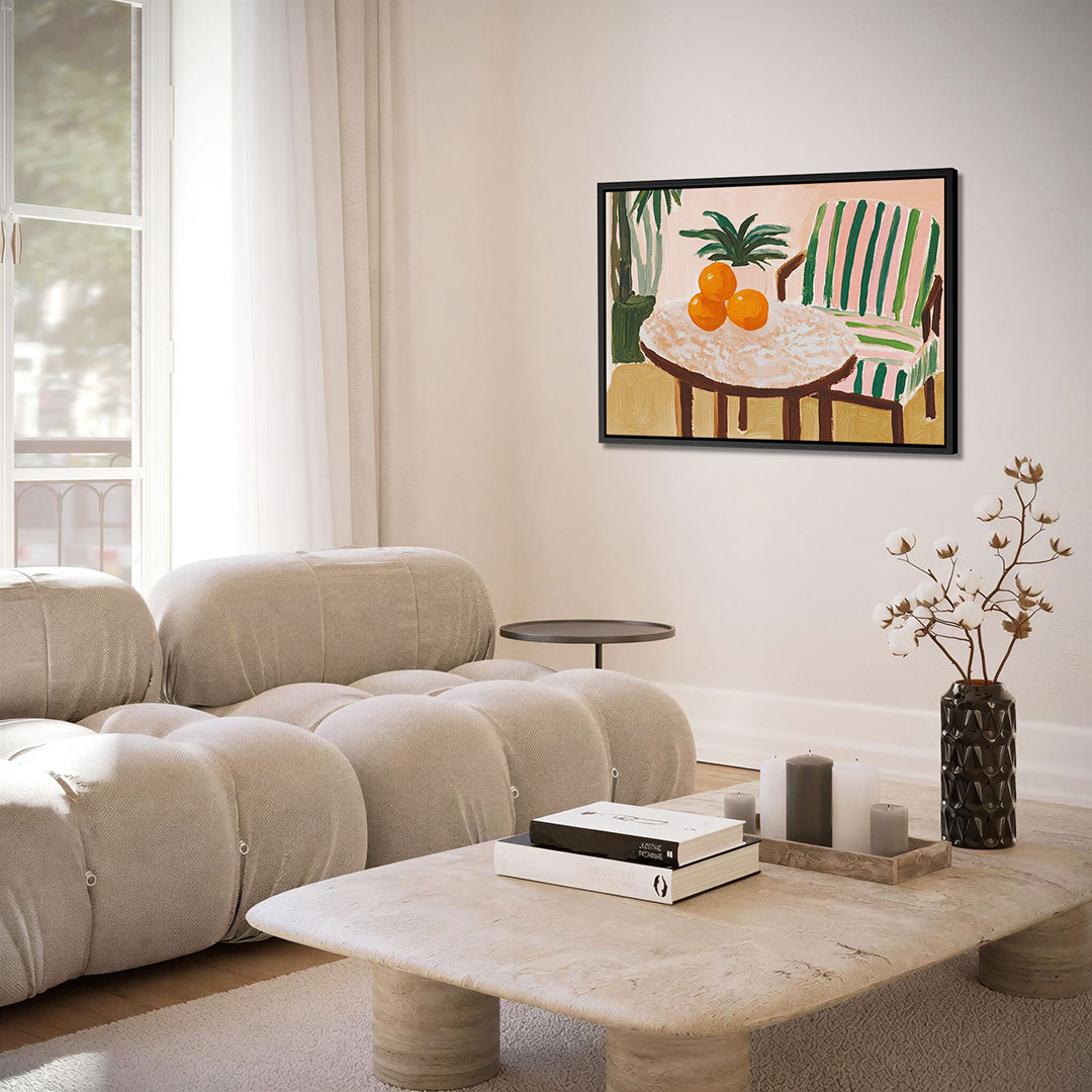 Interieur met fruit – alternatieve weergave van het kunstwerk