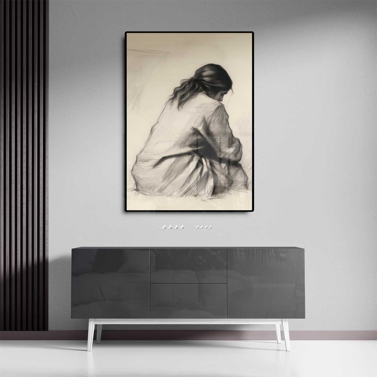 Zachte Stilte – plexiglas kunstwerk als wanddecoratie