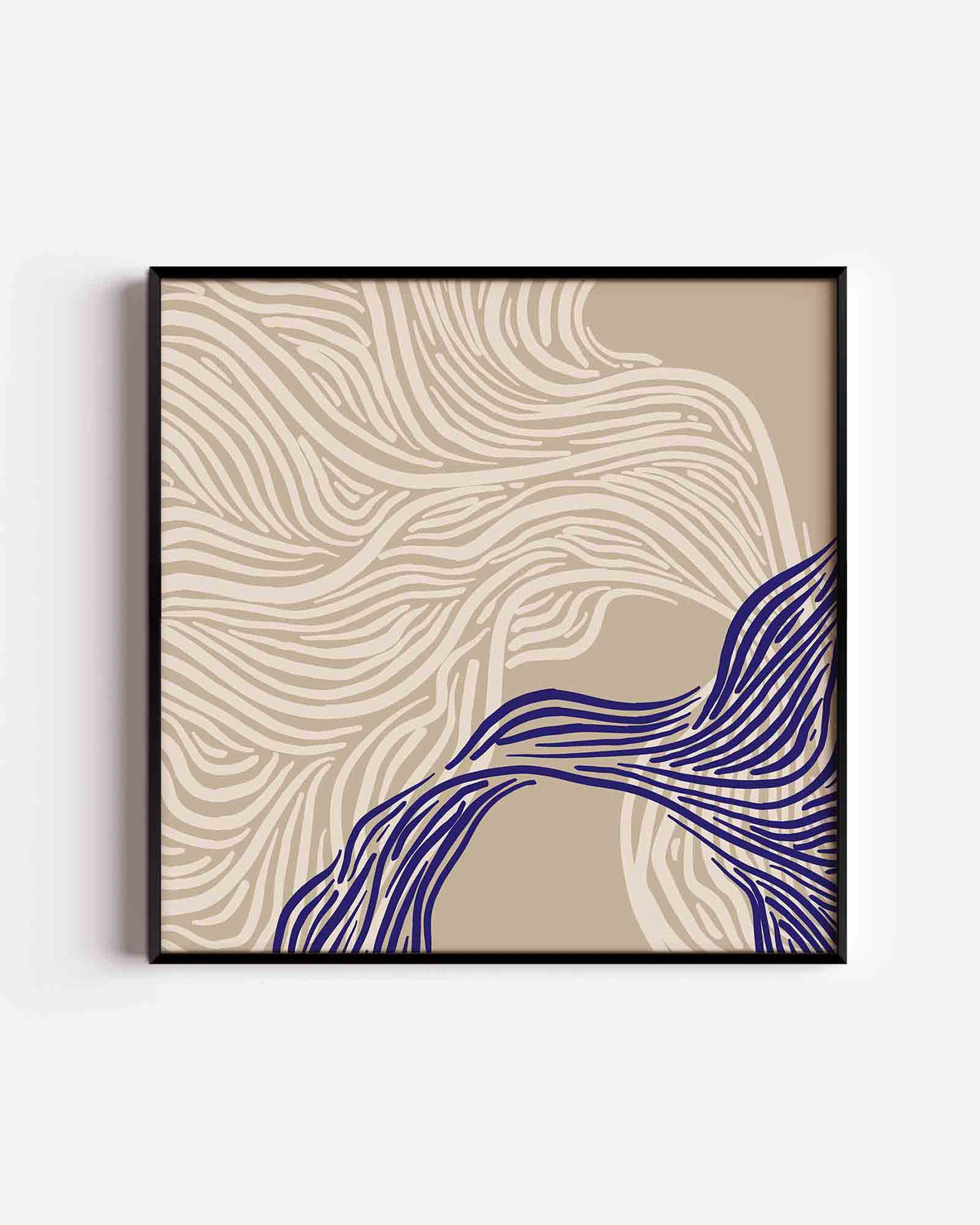 Lijnenpatroon – abstracte vierkante poster als wanddecoratie