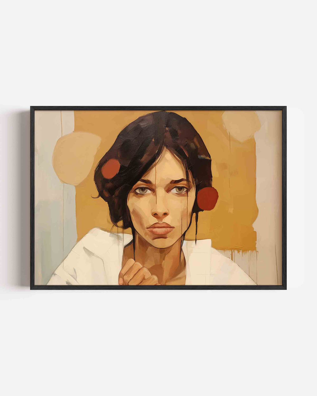 Vrouwelijk portret – vrouwelijk portret als landscape poster