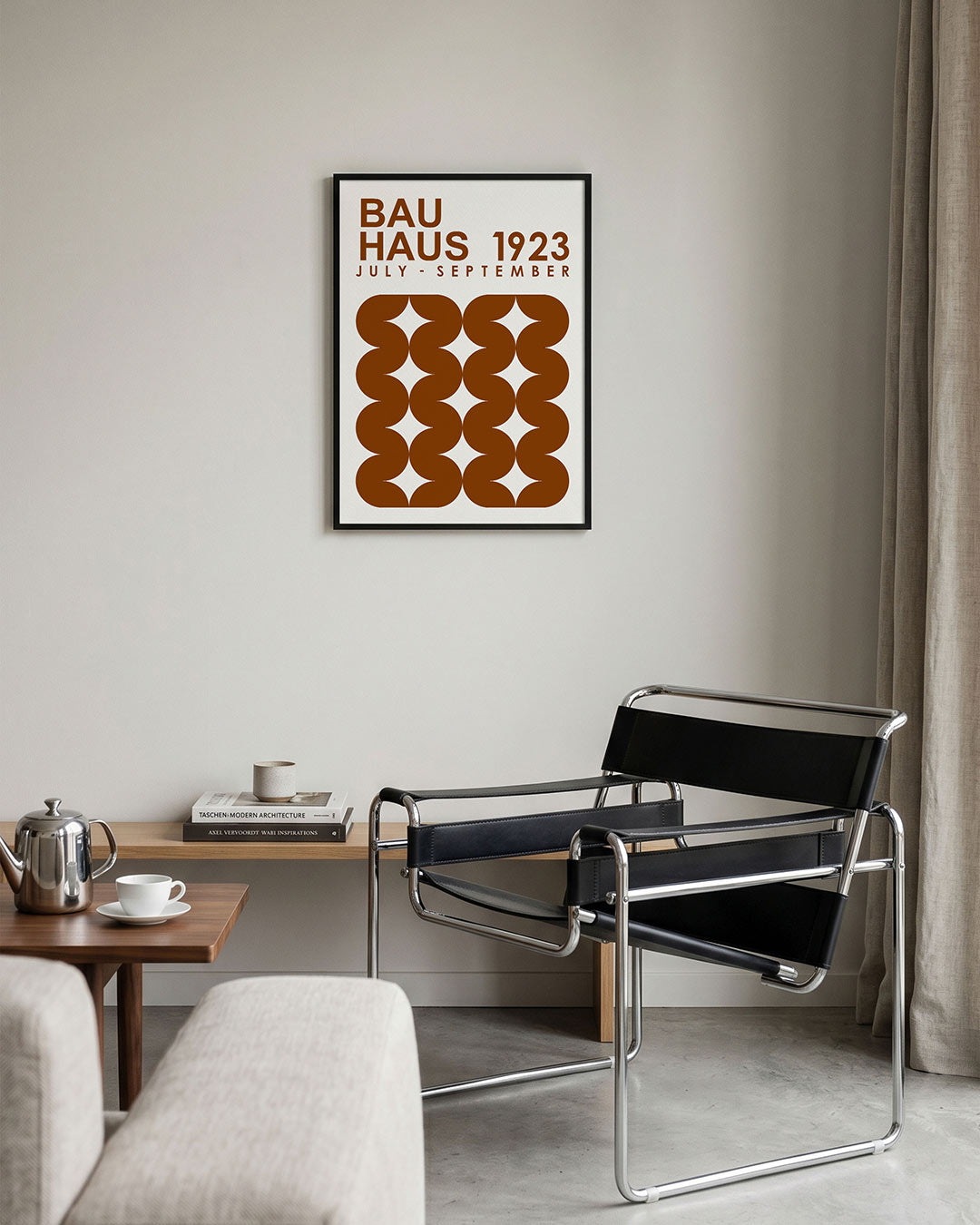 Vormen en vlakken – geometrische Bauhaus poster in staand formaat