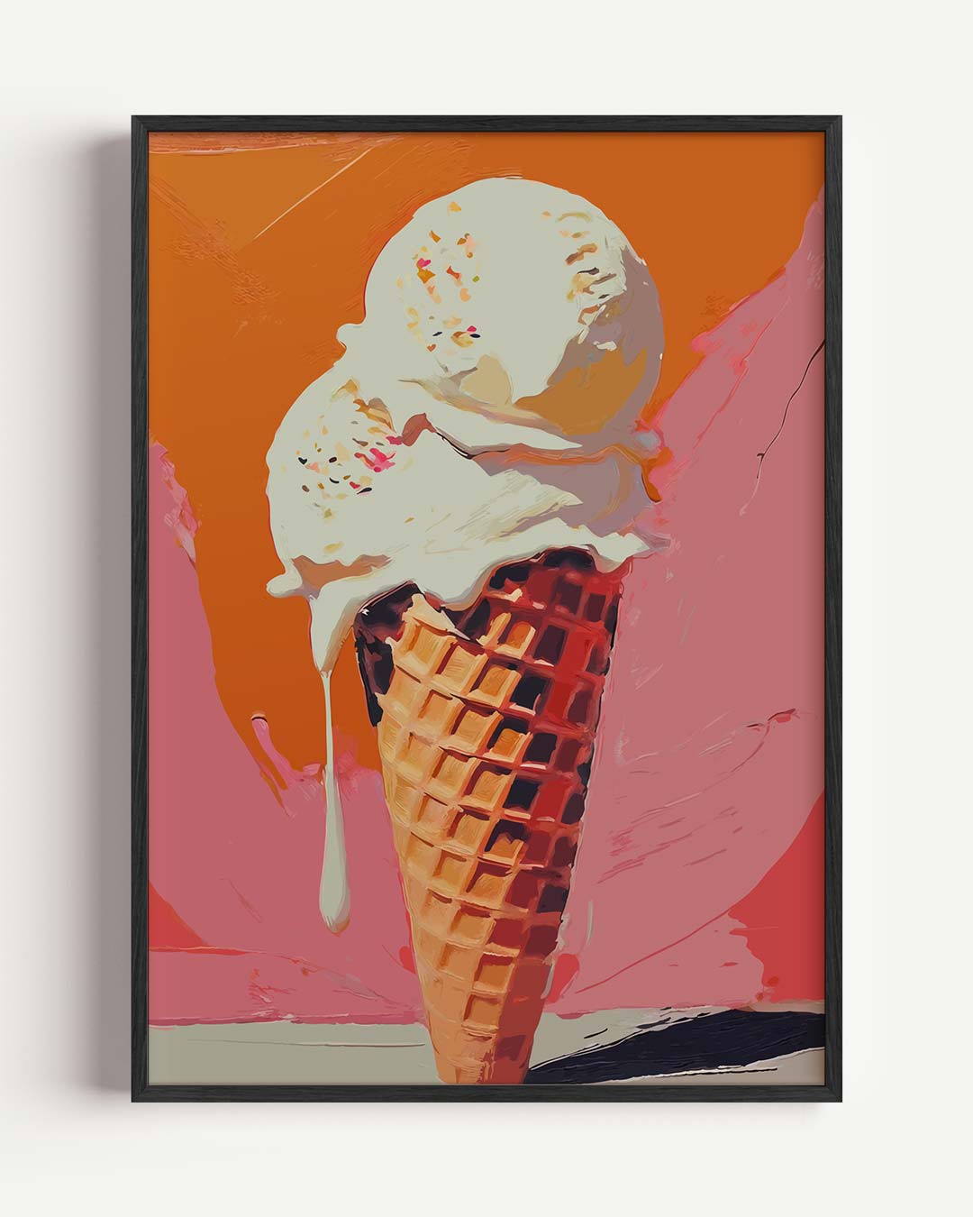 Ijsliefhebber – keuken portret poster als wanddecoratie