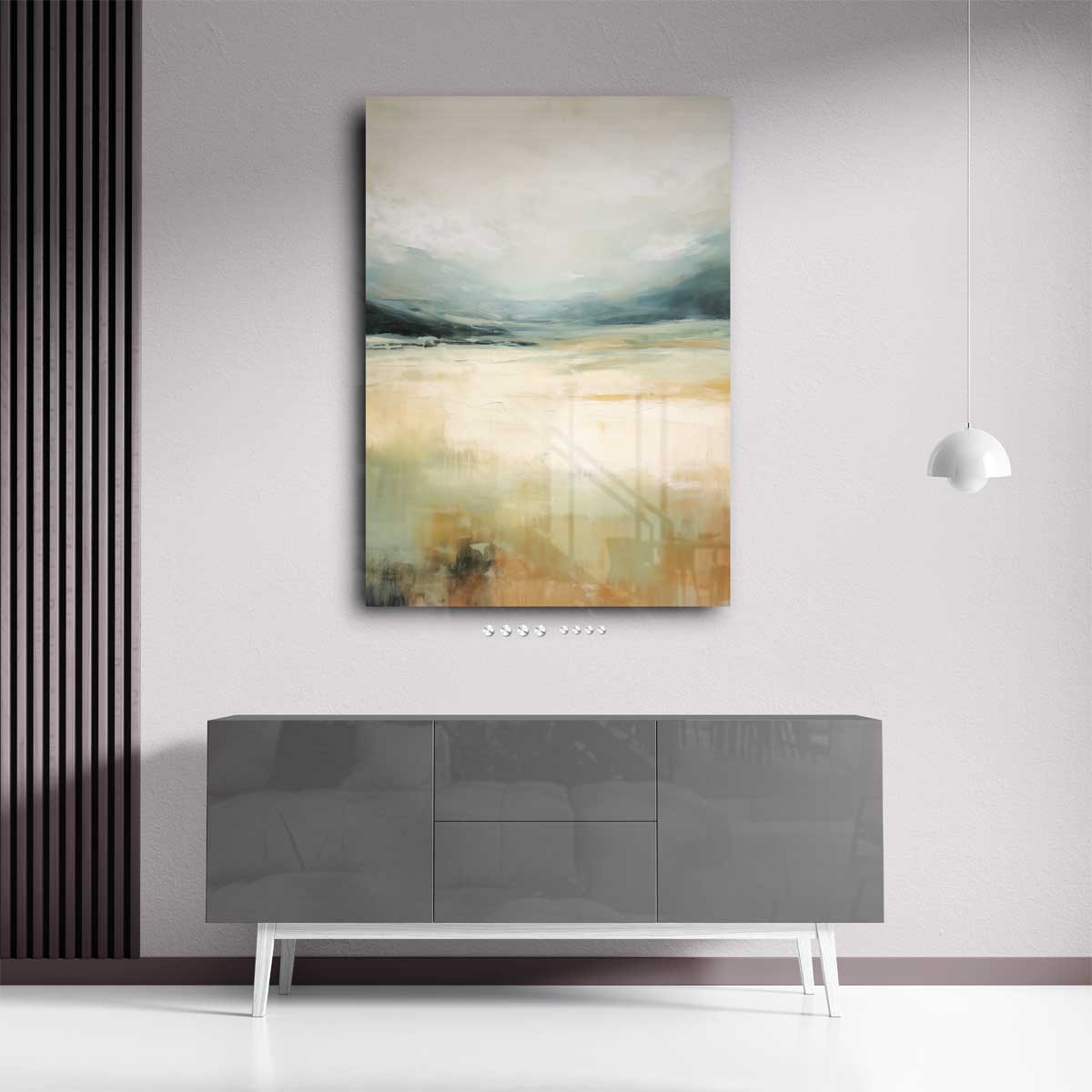Dromenlandschap in Sereniteit – plexiglas wanddecoratie in portret formaat