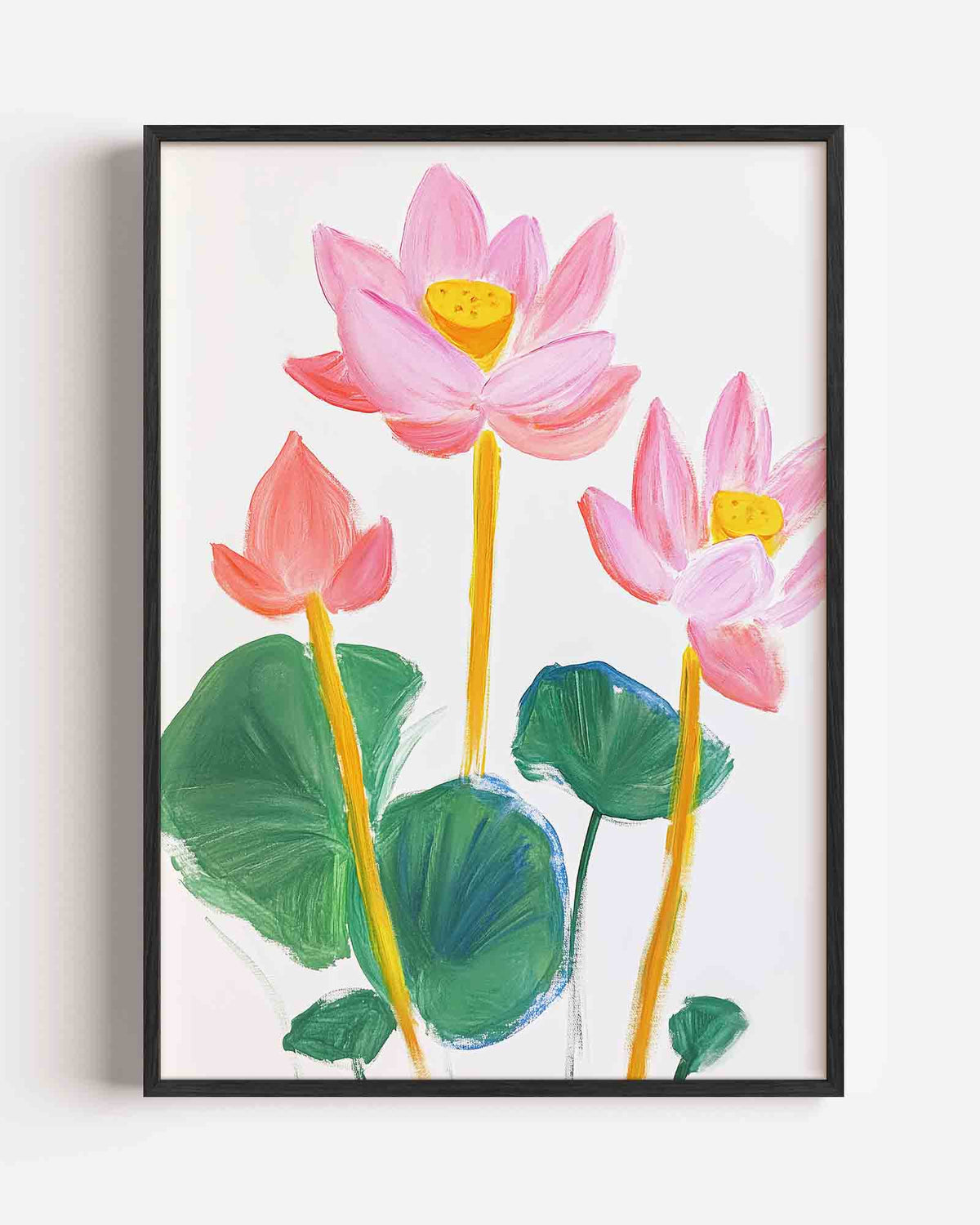 Lotusbloemen – bloemen portret poster als wanddecoratie