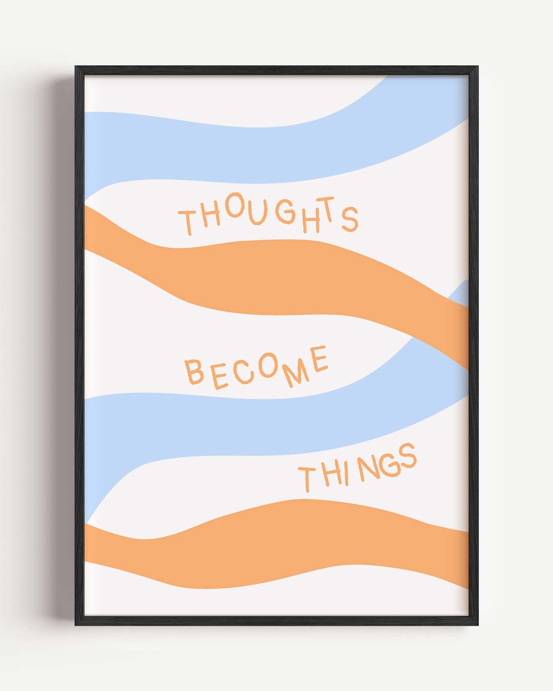 Inspirerende Golven – quote portret poster als wanddecoratie