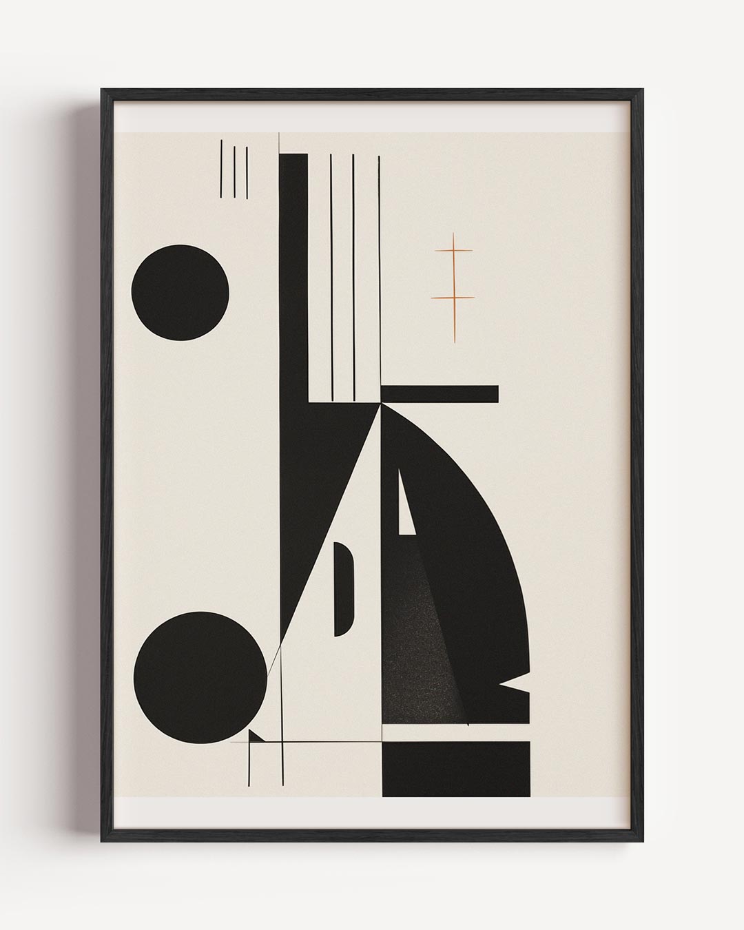 Geometrische Abstractie – abstracte portret poster als wanddecoratie