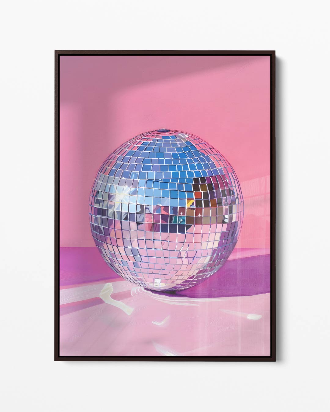 Disco Sfeer Bol Kunstwerk – portret kunstwerk als wanddecoratie