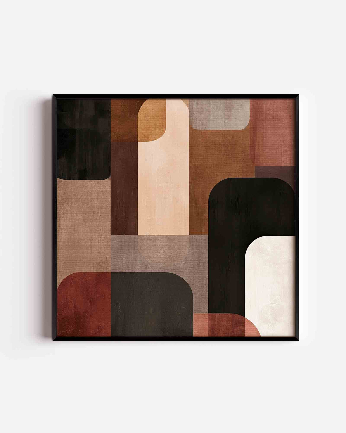Abstracte vormen – abstracte vierkante poster als wanddecoratie